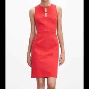 Banana Republic Sloan fit cutout sheath dress.